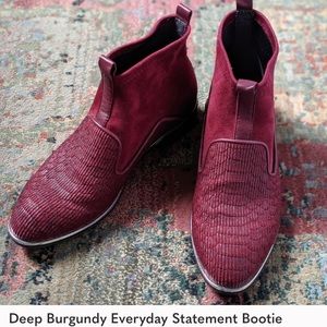 Deep Burgundy Statement Bootie United Nude